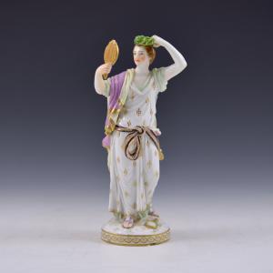 Figura mitologica con specchio